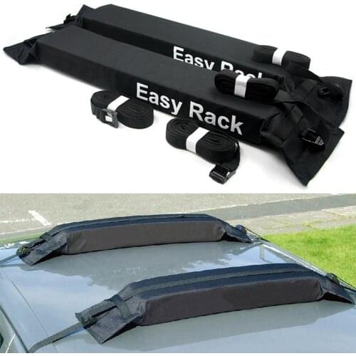 Universal Car Roof Rack Rooftop Luggage Carrier Load 60kg Adjustable Buckle 600D Oxford PVC Easy Removable For Jeep Wrangler JK