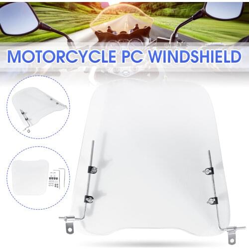 3mm thick Universal Motorcycle Wind Cold Deflector Clear Transparent PC Plate Scooter Windshield Windscreen Wind Deflect