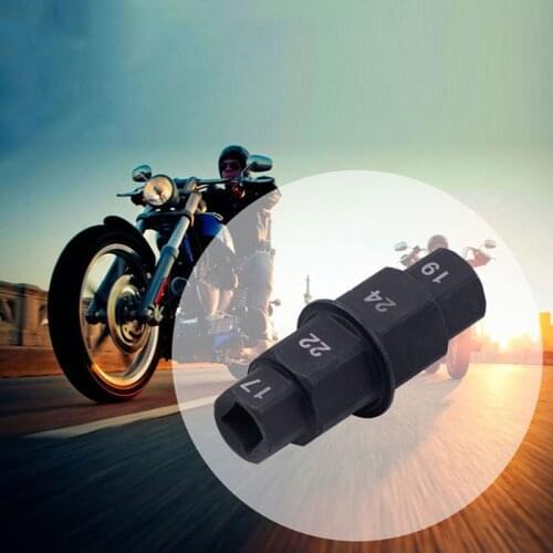 1PC Motorcycle Front Wheel Spindle Removal Sleeve 17 19 22 24mm Hub Axle Hex Aid