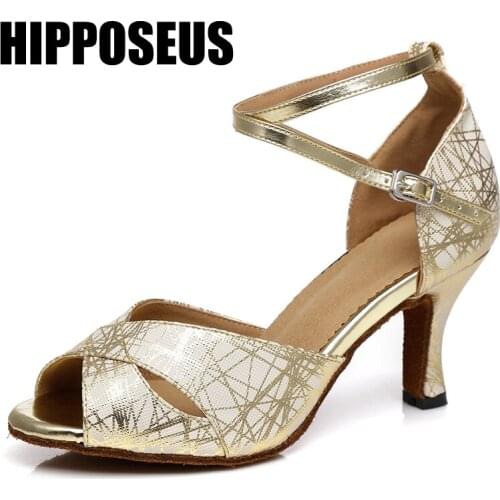 Latin Dance Shoes Girls Ballroom Tango Ladies Modern Women Salsa Dance Shoes High Heels Soft Sole Dancing Shoes Hot Selling