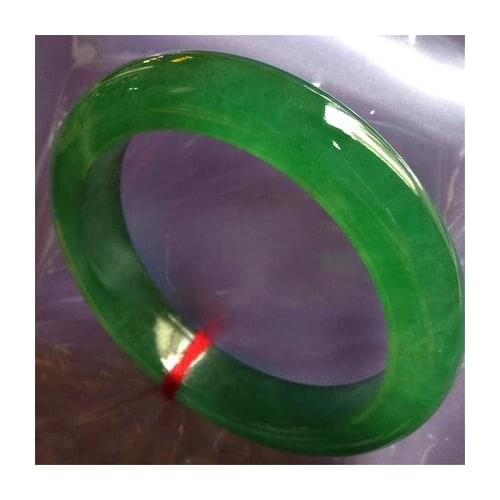 2021 jewelry natural Myanmar jade A grade green 54mm-62mm bracelet elegant princess bracelet best gift