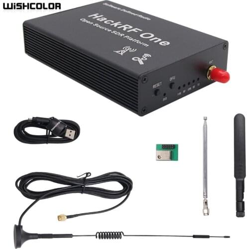 1MHz-6GHz HackRF One Software Defined Radio SDR & Antennas Bundle Aluminum Alloy Housing Kit