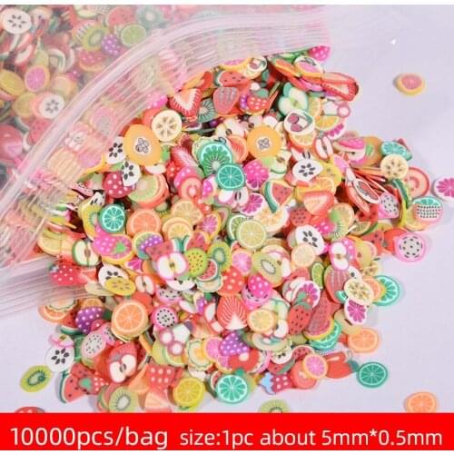 10000pcs Fruit Slices Filler For Nail Art Slime Fruit Addition For Lizun Diy Charm Slime Accessories Supplie Decoration Toy