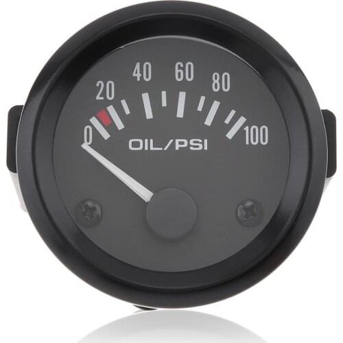 2" 52MM 12V 0~100PSI Universal Colorful LED Digital Car Oil Press Pressure PSI Gauge with Oil Pressure Sensor
