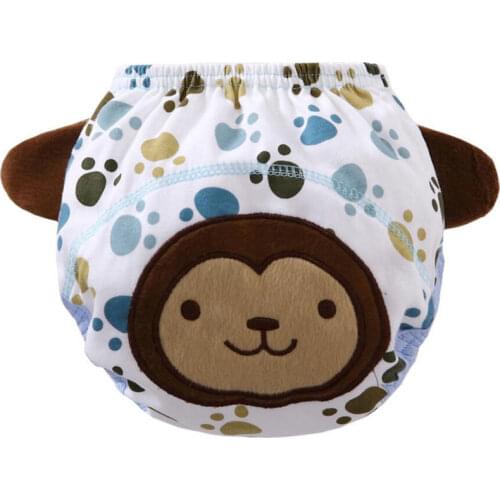 20PCs Wholesale 3D Animal Toilet Training Pants Newborn Shorts Underwear Infant Child Diaper Underwear Toilet Trainer Panties