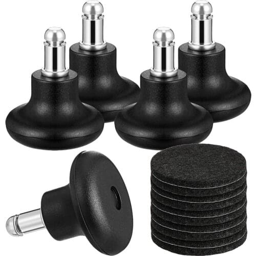 GTBL 5 Pack Bell Glides for Office Chair Without Wheels, Replacement Rolling Chair Swivel Wheels Fixed Stationary Castors