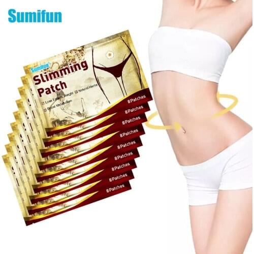 80pcs Sumifun New Slimming Patch Fat Burning Slimming Sticker Losing Weight Cellulite Fat Burner Sticke Herbal Medical Plaster