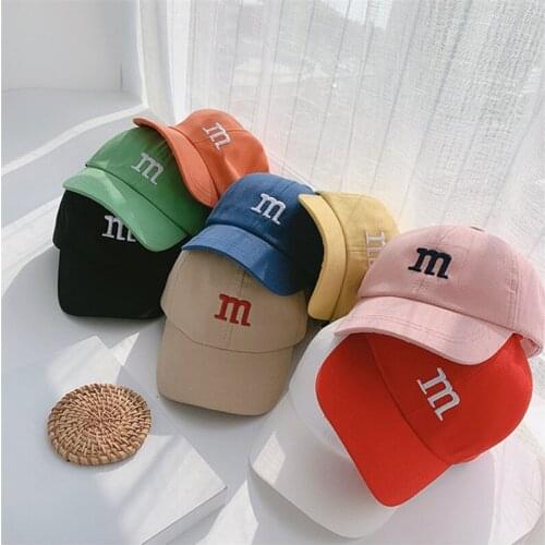 Childrens Baseball Cap for kids Hats Summer Sunscreen Baby Hat Hip Hop Letter Embroidered Cute Kids Fashion Caps 1-6Y