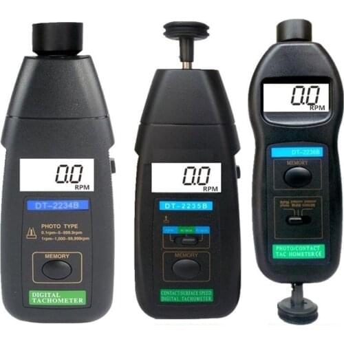 DT-2234B / 36B digital tachometer non-contact photoelectric dual-use digital display tachometer speed measurement line speed tes