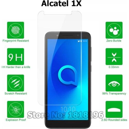 For Alcatel 1X 5059D Tempered Glass Smartphone Case Film For Alcatel 1X 5059A 5059D 5059I 5059J 5059T 5059X 5.3"Screen Protector