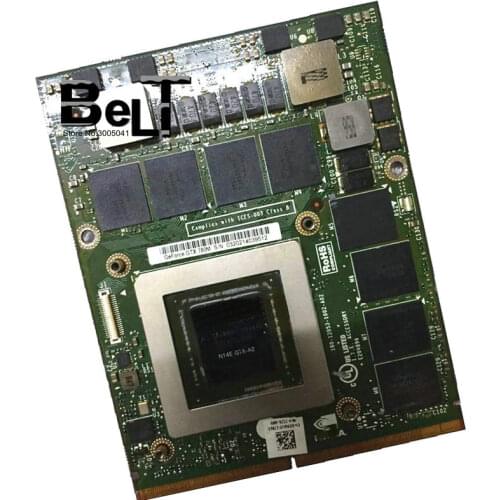 GTX780M GTX 780M GDDR5 4GB N14E-GTX-A2 Video Graphics Card With X-Bracket For Dell M18X R2 R3 r4 M17X R4 R5 Laptop