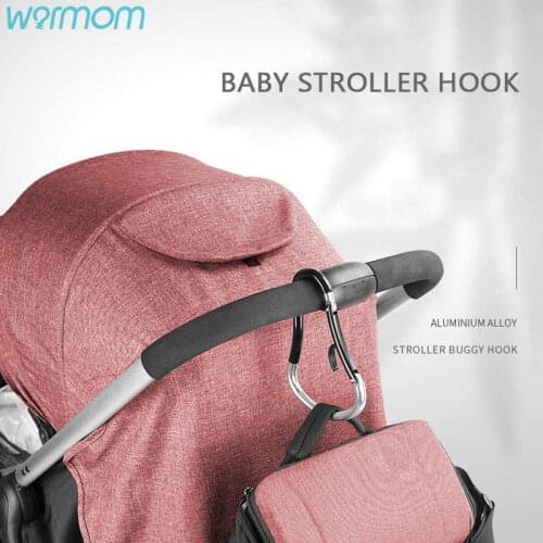 Warmom Baby Stroller Hook Big Carabiner Gourd-shaped Aluminum Alloy Hook Baby Car Seat Accessories Stroller Organizer