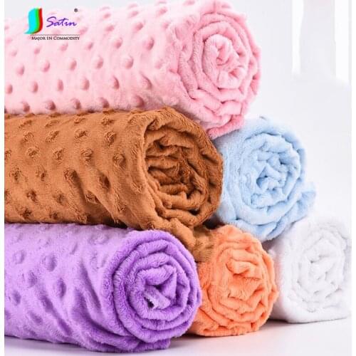 Mattress,Slippers,Blanket,Pillow DIY Material Colorful doll Clothes Bubble Fleece Fabric by Meter A0293L