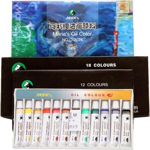 Oil paint 12/18/24 color 12ml art creation color painting painting set big box oil paint set beginner art painting