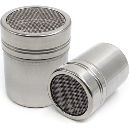 Stainless Steel Chocolate Shaker Icing Sugar Powder Cocoa Flour Coffee Sifter