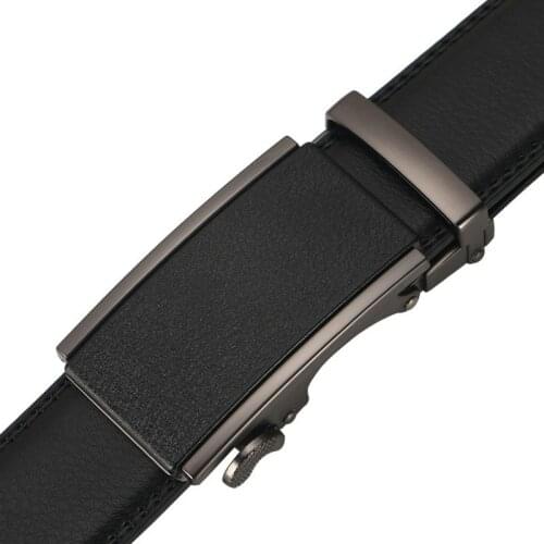 New Blast Grinding Automatic Button Mens Leather Belt Business Leisure Cowhide Mens Belt designer belts men high quality