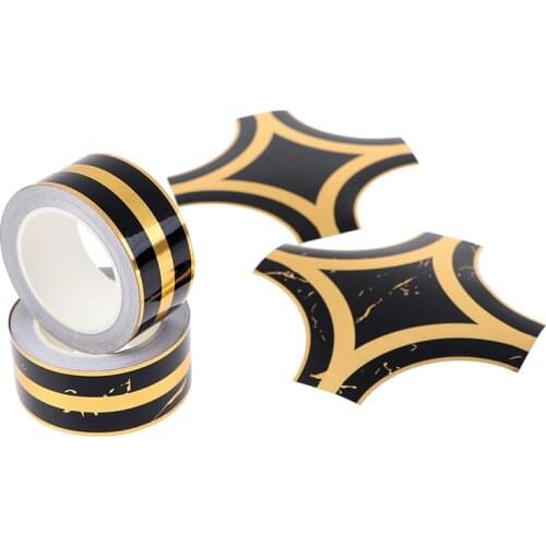 5M Black Gold Self Adhesive Tile Sticker Waterproof Wall Gap Sealing Tape Strip Floor Tile Beauty Seam Sticker Home Decoration