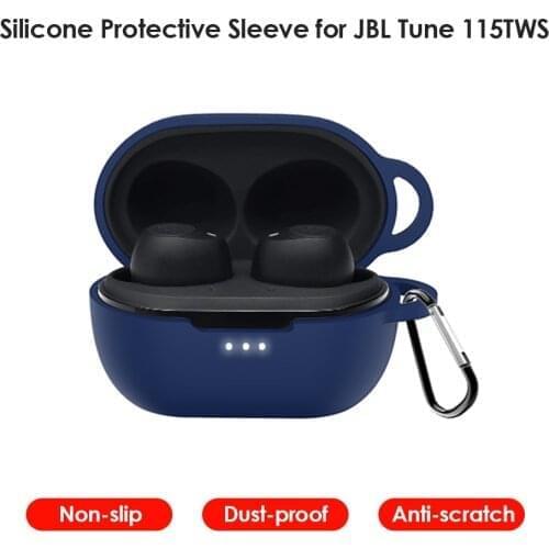 Silicone Protective Cover Shell Anti-fall Earphone Case for JBL Tune 115 TWS/Tune T115TWS Wireless Bluetooth Earphones Accessori