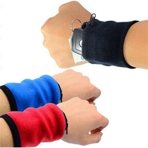 Sport Armband Running Bag Gym Cycling Wristband Badminton Tennis Sweatband Wrist Support Pocket Wrist Wallet Pouch Arm Bag