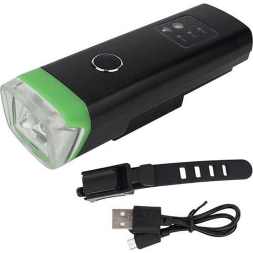 Bicycle Light LED Front Flashlight USB Rechargeable Sensor Bike Lamp MTB Road Waterproof Bike Cycling Headlight LL006