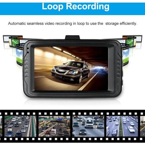 KKMOON 3" Dashcam DVR Car DVRs Dash Cam Registrar Auto Camera Video Recorder Camcorder Motion Detection / Loop Recording