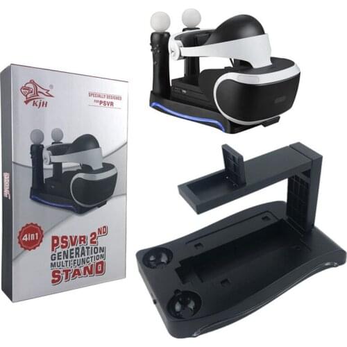 4-in-1 Stand Charge, Showcase and Display for Playstation 4 PS4VR Showcase and Move Controller Charging Station