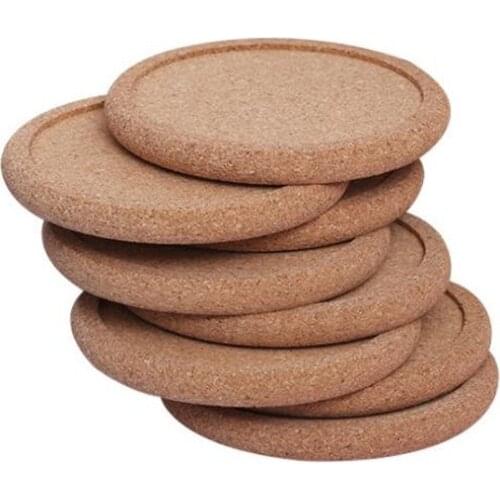 100pcs Natural Cork Coaster Heat Resistant Cup Mug Mat Coffee Tea Hot Drink posavasos placemat Kitchen Decor NO70