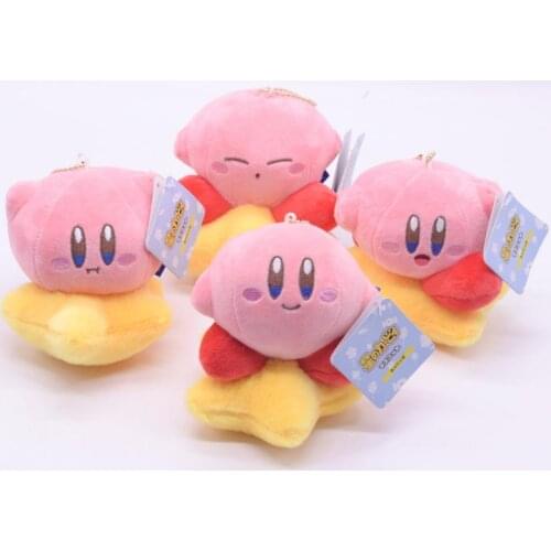 13Cm Cartoon Star Kirby Cute Plush Kirby Star Adventure Game Animal Soft Stuffed Sitting Lovely Toys Pendant Gift for Children