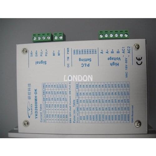 2 pieces YAKO brand cnc machine stepper motor diver YKD2608MH-DK CNC router step motor