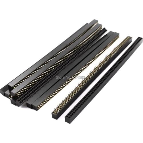 50 Pcs Lot 2x60 120Pin 2.54mm Double 2 Row Straight Female Pin Header Connector Strip PBC Ardunio Discount