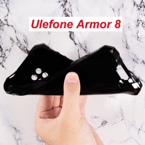 For Ulefone Armor 8 Case Silicon Cover Soft TPU Matte Black Phone Protector Shell Ulefone Armor 8 Glass Capa Coque Cover Case