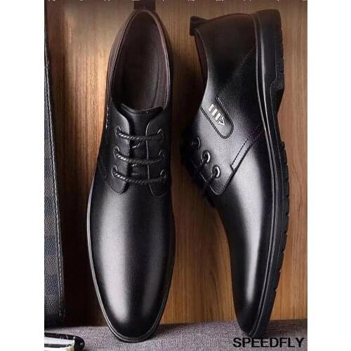 2021 nova primavera masculino formal wear negócios casual trabalho macio-sola não-deslizamento sapatos de couro