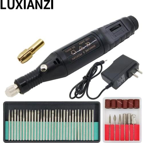 LUXINAZI Mini Electric Carving Pen Variable Speed Engraver Rotary Tool Kit For DIY Grinding Polishing Electric Drill Power Tools