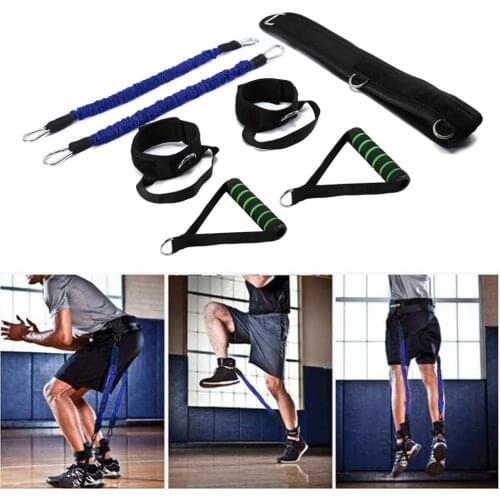 Resistance Band Fitness Power Guidance Booty Arm Exercise Belt Handle For Jump Training Workout Leg Bounce Tennis Trainer