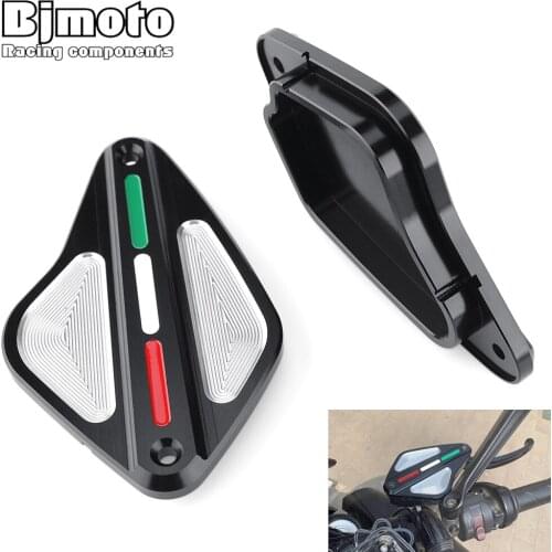 BJMOTO Motorcycle Front Brake Clutch Fluid Reservoir Cover Cap Kit For DUCATI XDIAVEL S 2016 - 2020 DIAVEL 1260 2019 - 2020