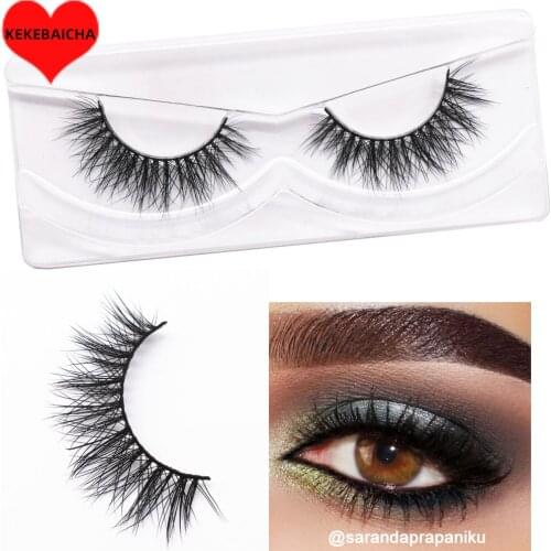 False Eyelashes 3D Mink Lashes Natural Long 15mm Lashes Wispy Mink Lash Fake Eyelashes Goddess Reusable Natural Eyelashes Makeup