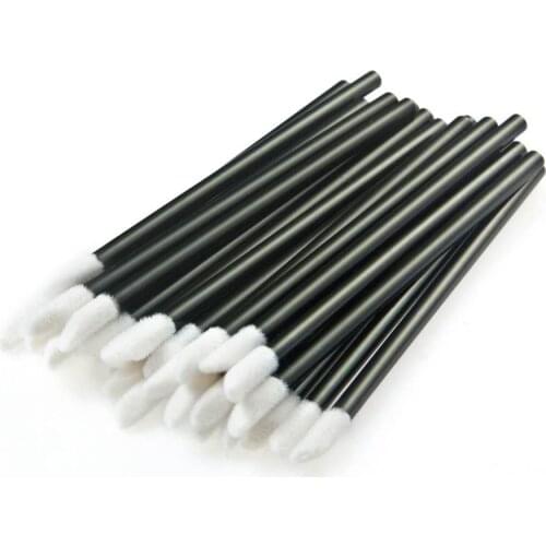 One-time lip brush stick lip gloss lipstick lipstick brush transparent rod mini portable 100 pcs