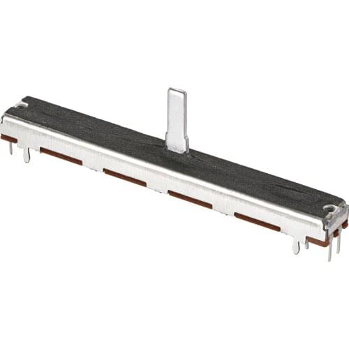 Uxcell Fader Variable Resistors Mixer 75mm Straight Slide Potentiometer B50K Ohm Dual Channel 5 Pcs