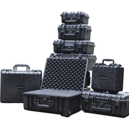 Portable Toolbox Waterproof Instrument Case Safety protection equipment Storage Box Impact Resistant Suitcase tool boxwith Spong