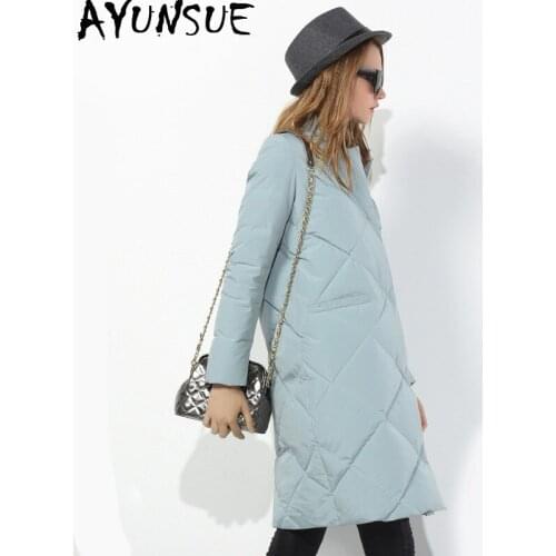 2020 Autumn Winter Coat Women Ultra Light Down Jacket Long Korean Fashion Down Coats Puffer Female Jacket SD15X1053 KJ2602