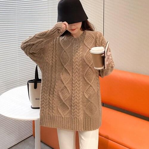 Pullover Women Sweaters 2021 Autumn Winter Tops Thick Slim Women Pullover Knitted Sweater Jumper Soft Casual Warm Pull Femme
