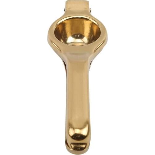 Manual Lemon Juicer Stainless Steel Juicer Press Citrus Handle Lime Squeezer Tool, Gold
