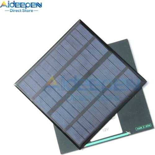 12V 250mA 3W Mini Solar Panel Small Solar Cells 18V Solar Charger For Home Application Solar Garden Lighting 145*145MM