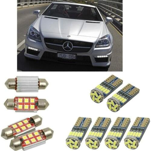 Superbright Interior led Car lights For mercedes slk r172 cabrio bulbs for cars dome map light 4pc