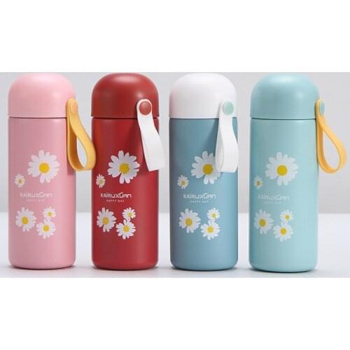 LDFCHENNEL 420ML Stainless Steel Thermal Mug Cafe Tea Milk Thermos Drink Water Bottles Sports Flask Termo Cup Car Travel Bottles