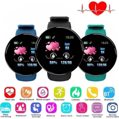 Smart Digital Watch Sport Step Calorie Fitness Tracker Women Men Heart Rate Monitor Blood Pressure Smartwatch for Android IOS