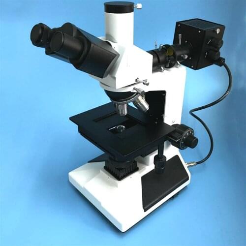 Upright Metallurgical Microscope 50X--600X Professional Laboratory Metallographic Microscope L2030A Halogen Lamp 6V 20W