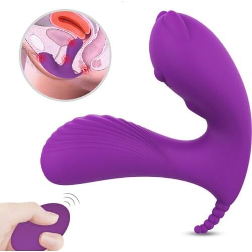 Vibrators Panties G Spot Clitoris 9 mode Vibration Heat Intimate Sex Toys for Woman Wireless Remote Strapless Dildo Female