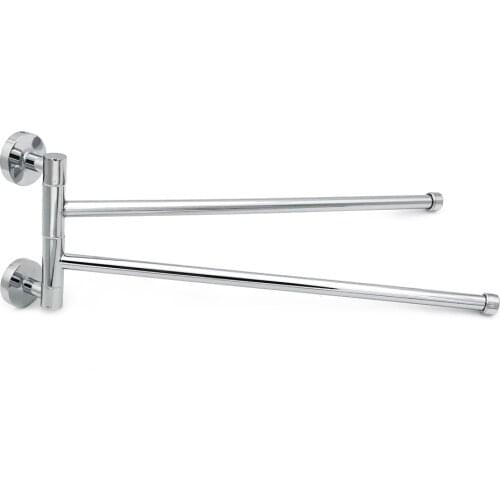 High cost performance 360 degree rotating practical durable bathroom towel bar bathroom towel holder towel bars free shipping