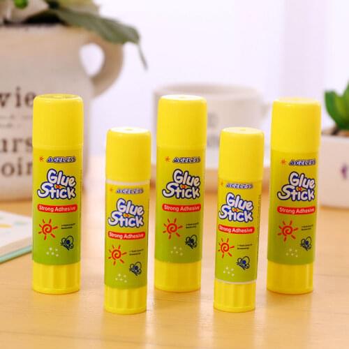 Yellow Solid Glue High viscosity Solid Glue Stick for Adhesive Home Art Paper Card Photo Glue Stick Stationery
